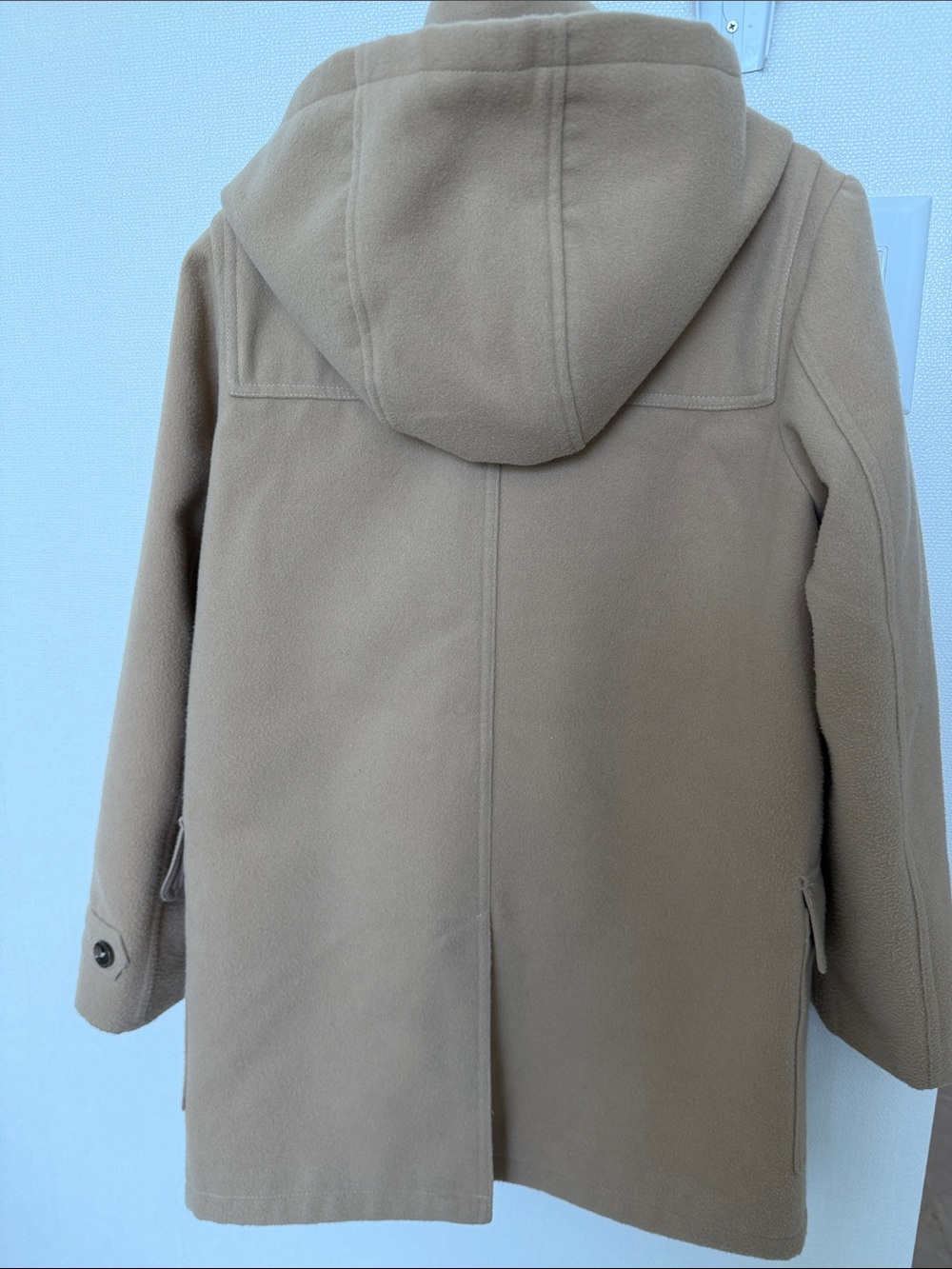 Brooks Brothers Camel Tan Wool Toggle Coat with Hood Size 12. Trench coat 🧥 - Picture 5 of 16